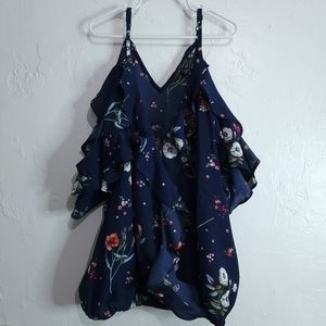 MOA MOA Floral Off Shoulder Top